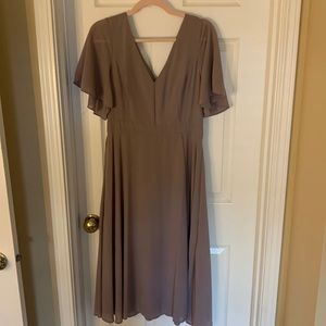 Lulus Mauve Midi Dress